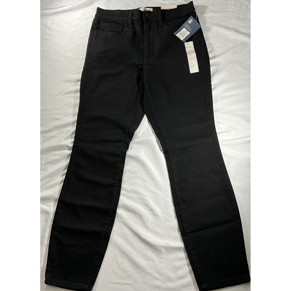 Universal Thread Skinny High-Rise Fitted Hip/Thigh Stretch Black Jeans 8 Short
